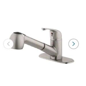 Project Source Pull-Out Utility Faucet Stainless Steel 4.0 GPM 5505663